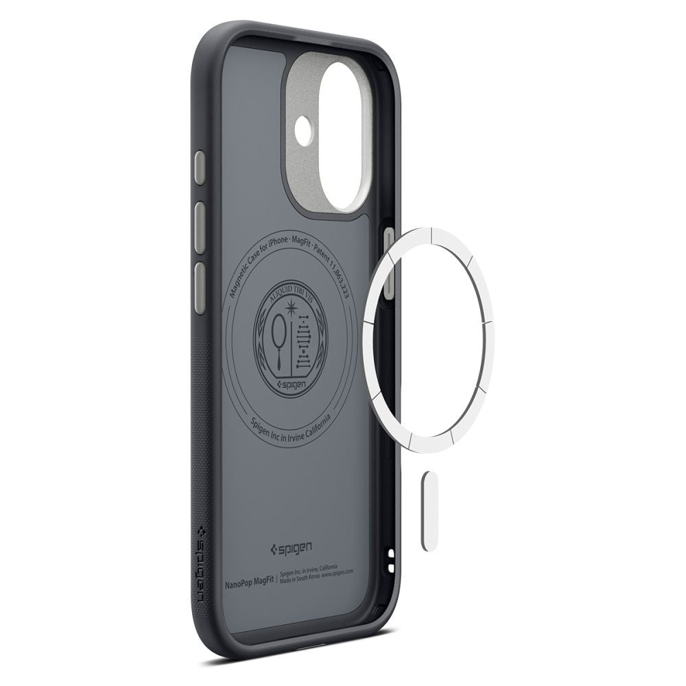 Ovitek MagSafe za Apple iPhone 17, Spigen, Caseology Nano Pop, Črna ACS10366