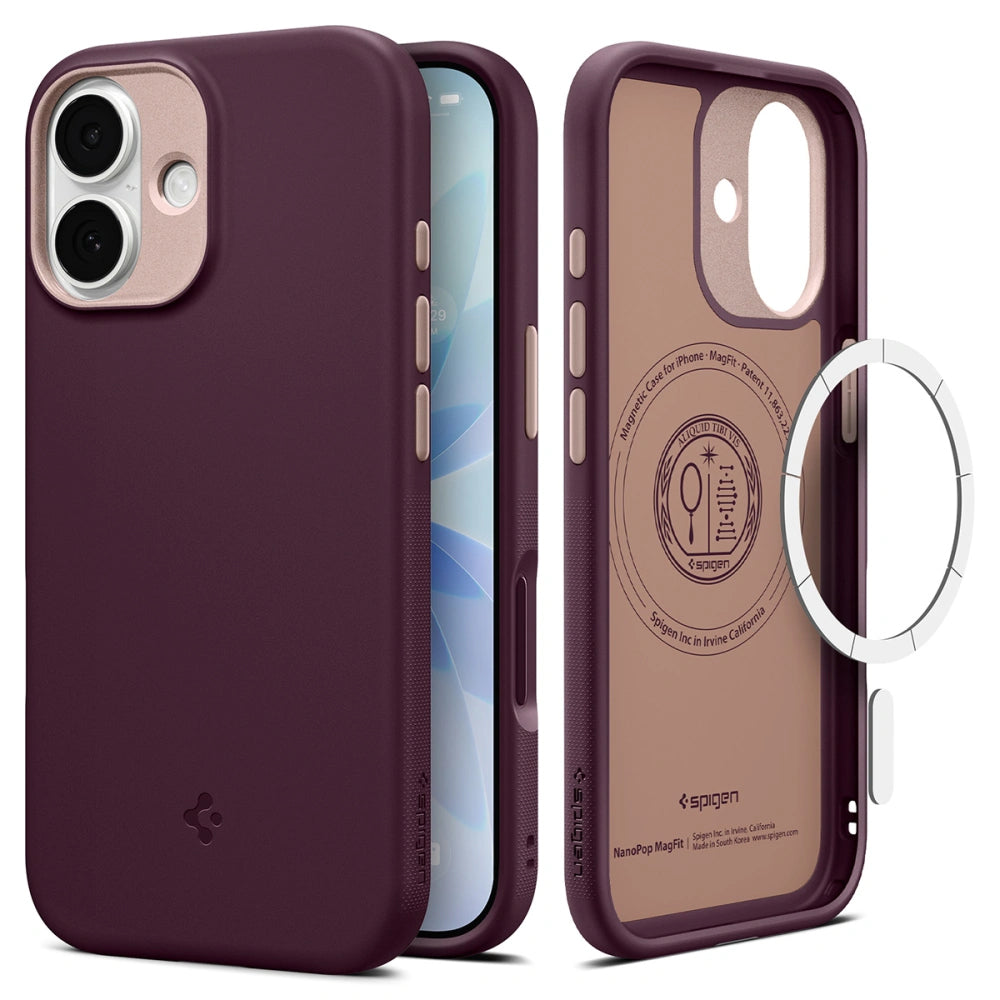 Ovitek MagSafe za Apple iPhone 17, Spigen, Caseology Nano Pop, Višnjeva ACS10365