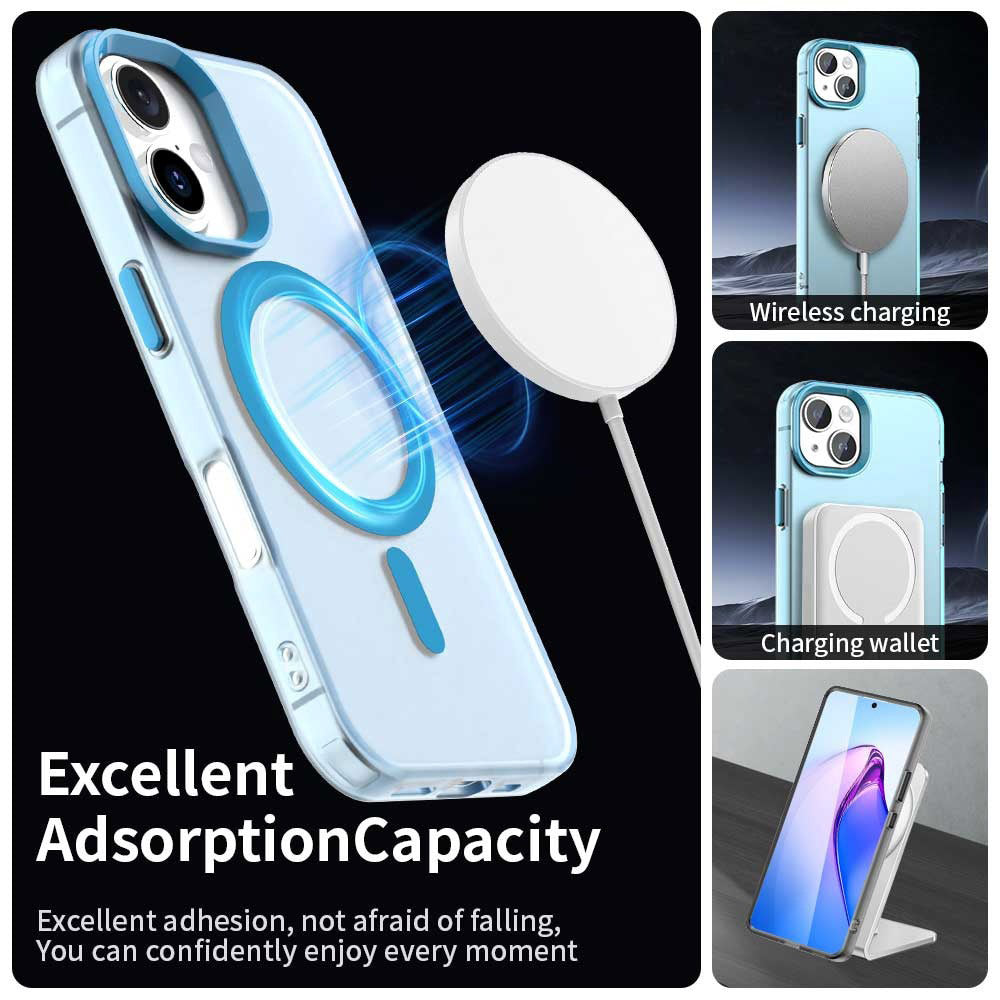 Ovitek MagSafe za Apple iPhone 17, Techsuit, CandyCase, Modra