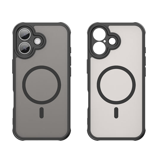 Ovitek MagSafe za Apple iPhone 17, Techsuit, HaloFrost II, črn.