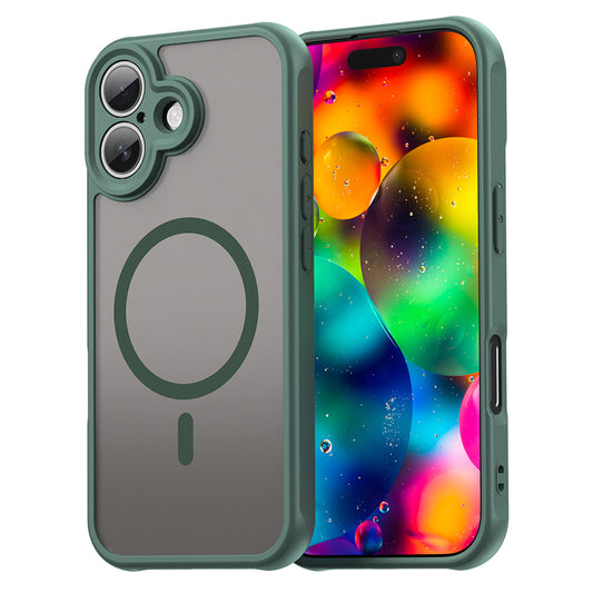 Ovitek MagSafe za Apple iPhone 17, Techsuit, HaloFrost II, Zelen