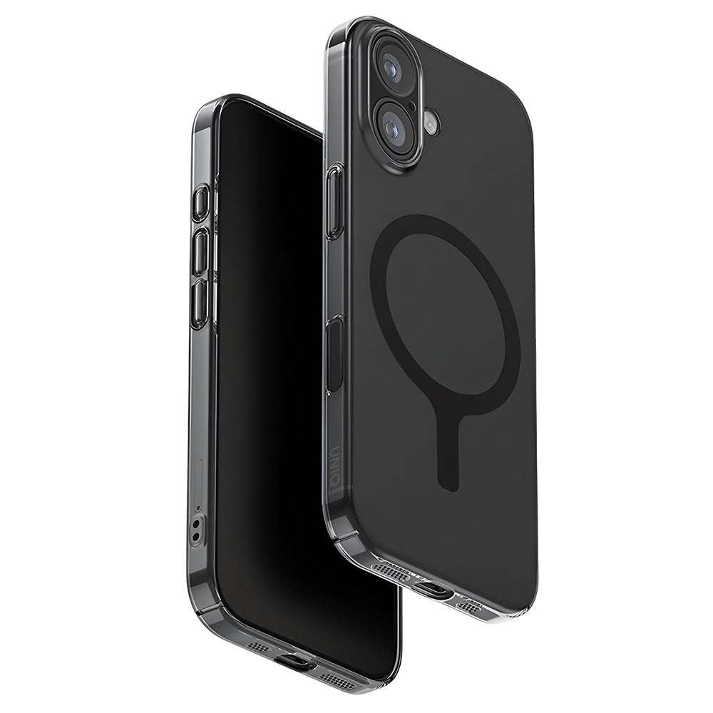 Ovitek MagSafe za Apple iPhone 17, UNIQ, AirSuit MagClick, Črn