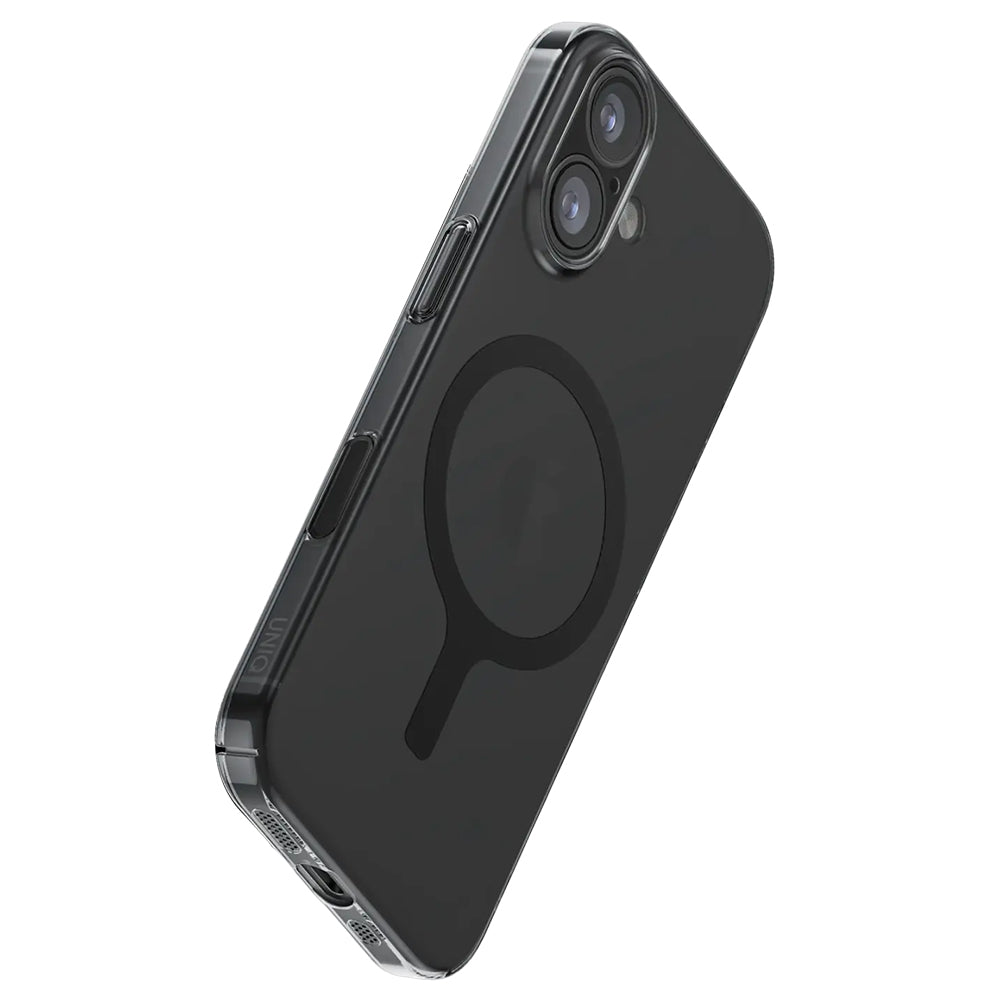 Ovitek MagSafe za Apple iPhone 17, UNIQ, AirSuit MagClick, Črn