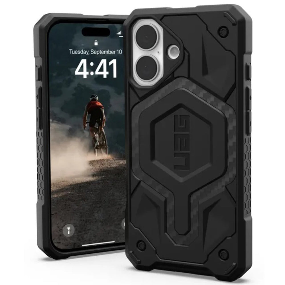 Ovitek MagSafe za Apple iPhone 17, Urban Armor Gear, Monarch Pro Carbon, Črn