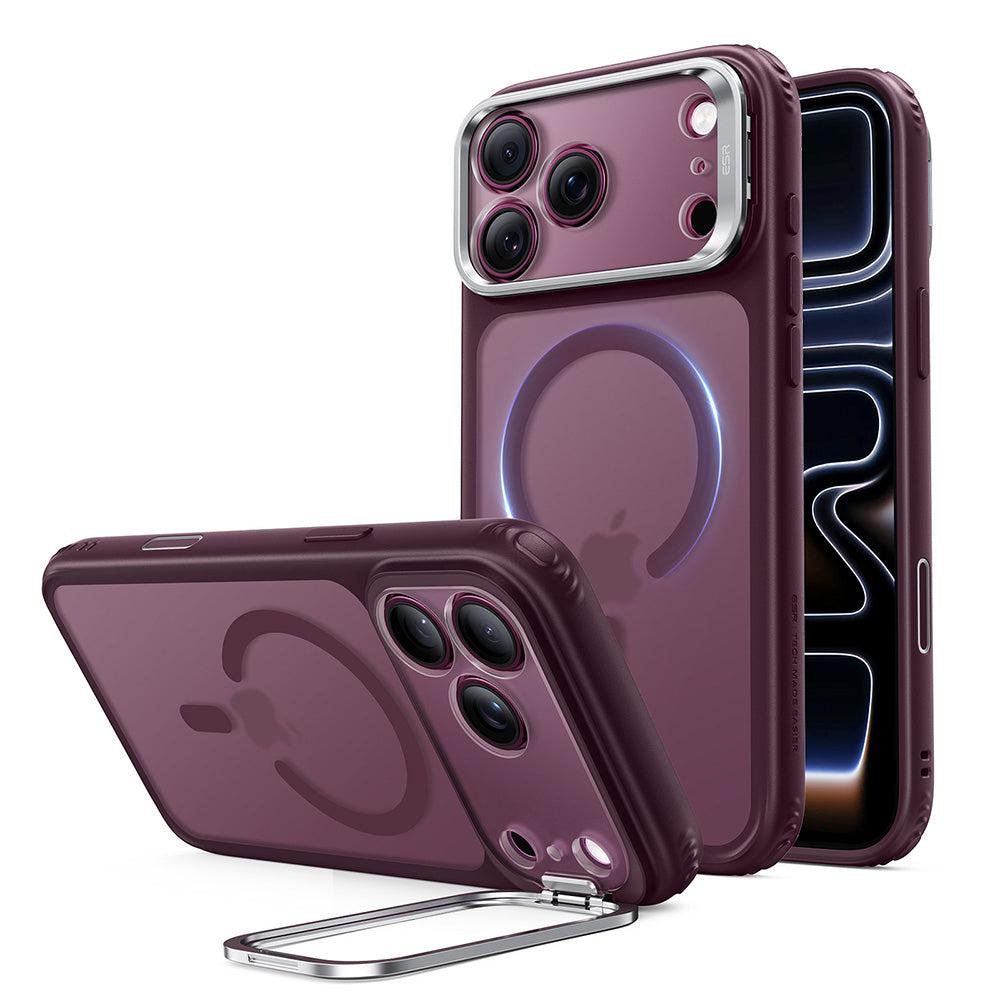 MagSafe ovitek za Apple iPhone 18 Pro / 17 Pro, ESR, Classic Hybrid Kickstand, Temno vijoličen mat
