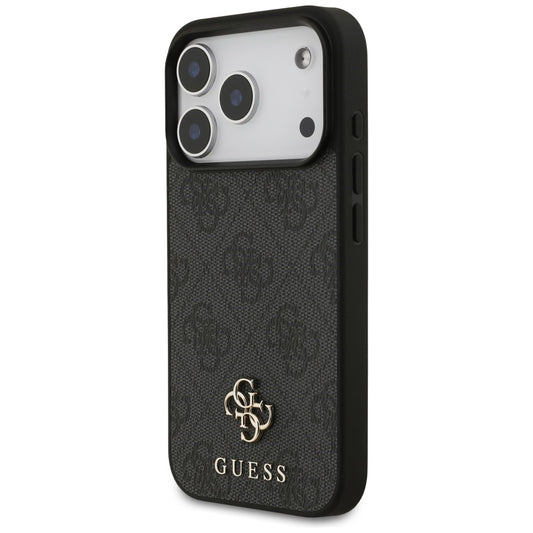 Ovitek MagSafe za Apple iPhone 18 Pro / 17 Pro, Guess, 4G Small and Classic, Črn