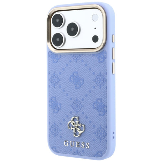 Ovitek MagSafe za Apple iPhone 18 Pro / 17 Pro, Guess, Peony 4G Majhen logotip, Modra