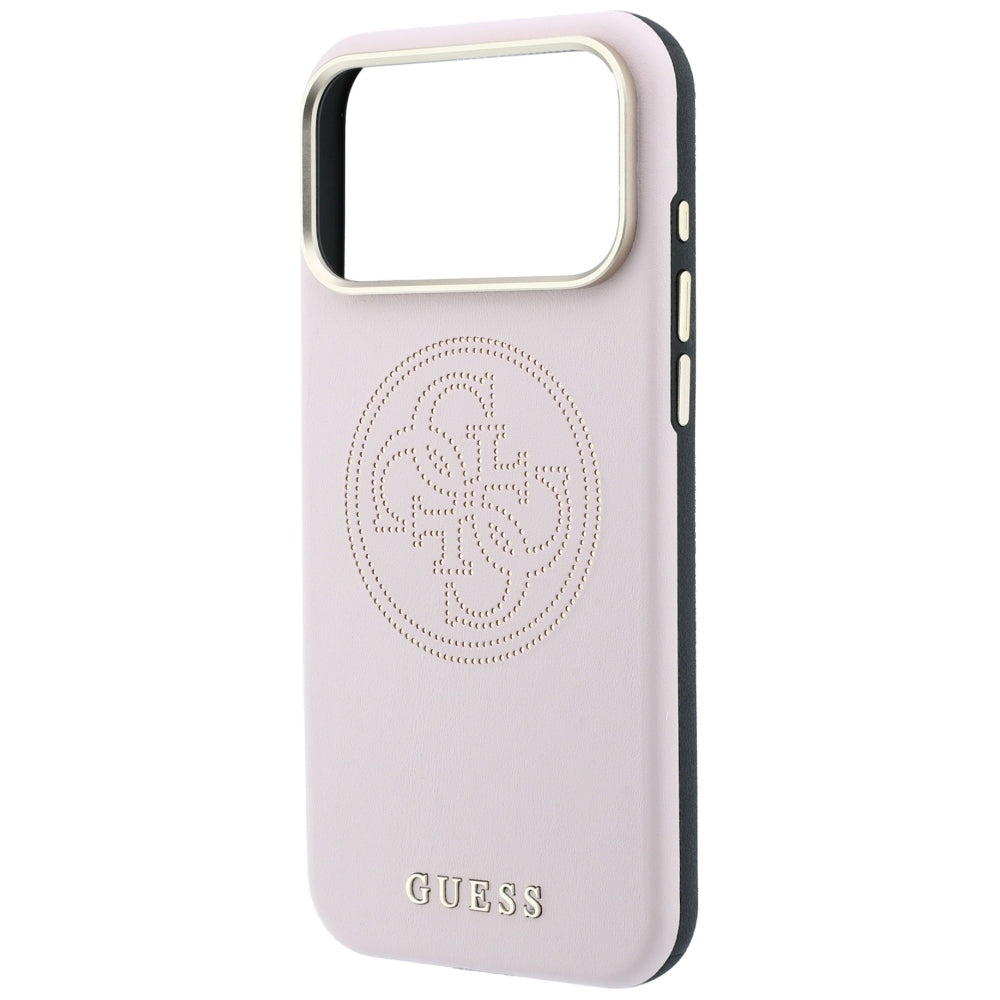 Ovitek MagSafe za Apple iPhone 18 Pro / 17 Pro, Guess, perforiran 4G, roza
