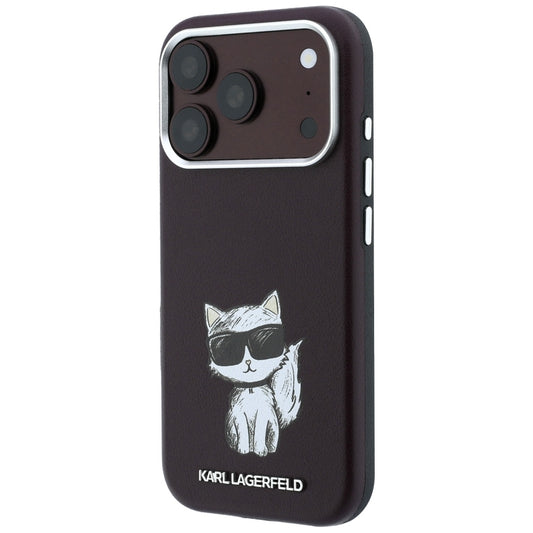 MagSafe ovitek za Apple iPhone 18 Pro / 17 Pro, Karl Lagerfeld, Choupette Sketch, Vijoličen