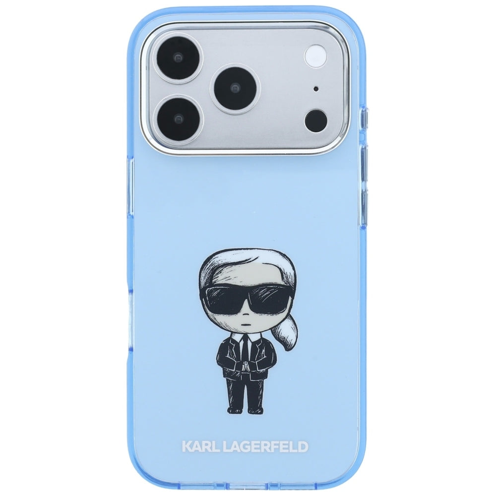 MagSafe ovitek za Apple iPhone 18 Pro / 17 Pro, Karl Lagerfeld, HC IML Ikonik Sketch Print, modra