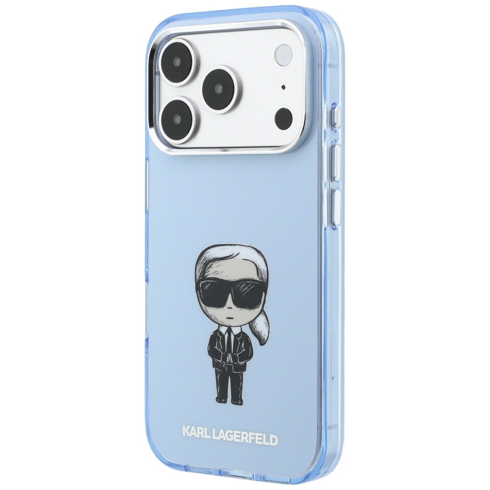 MagSafe ovitek za Apple iPhone 18 Pro / 17 Pro, Karl Lagerfeld, HC IML Ikonik Sketch Print, modra