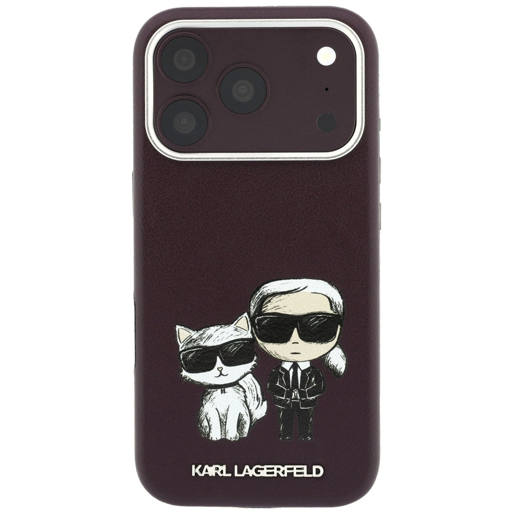 MagSafe ovitek za Apple iPhone 18 Pro / 17 Pro, Karl Lagerfeld, KC Bodies Sketch, Vijolično rdeča