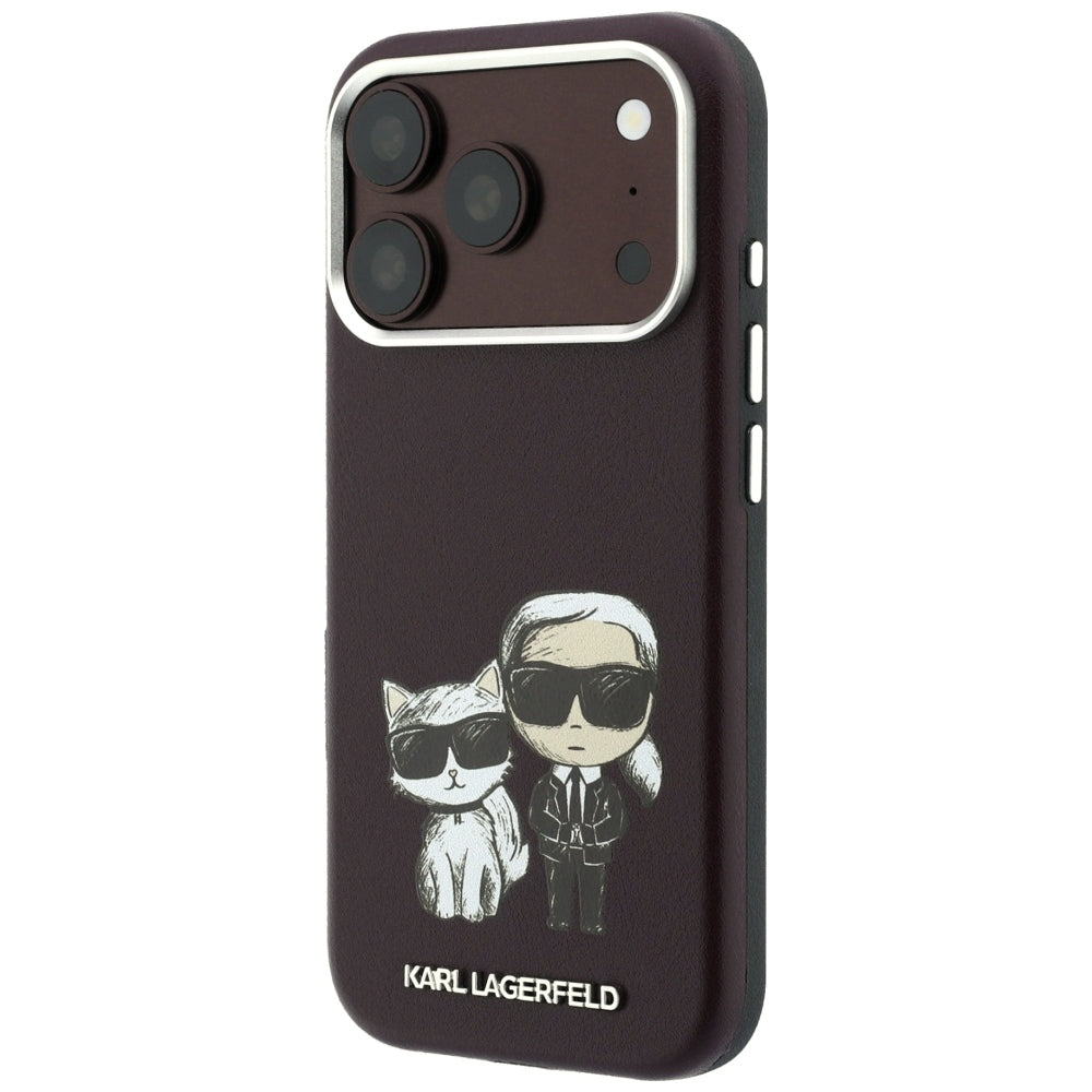 MagSafe ovitek za Apple iPhone 18 Pro / 17 Pro, Karl Lagerfeld, KC Bodies Sketch, Vijolično rdeča