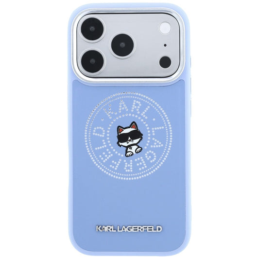 MagSafe ovitek za Apple iPhone 18 Pro / 17 Pro, Karl Lagerfeld, Point and Choupette Sketch, modra