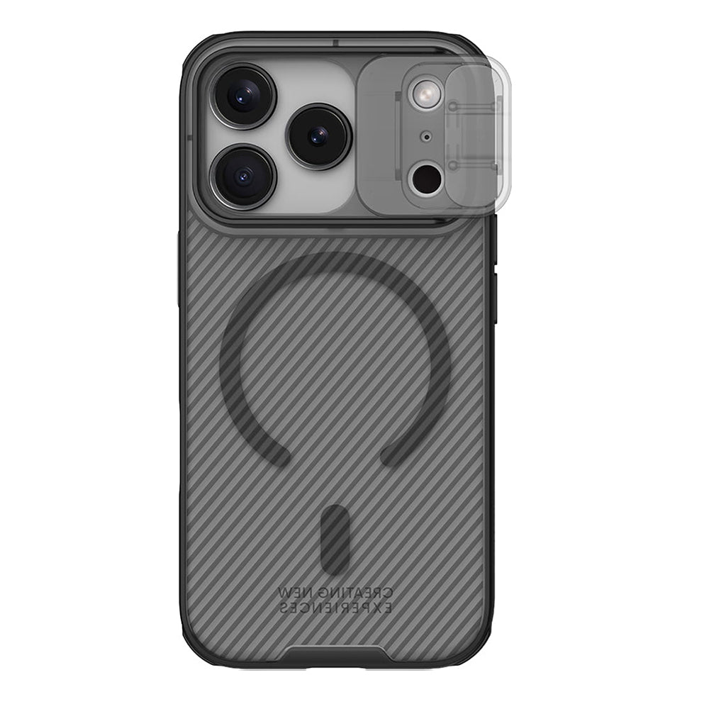 MagSafe ovitek za Apple iPhone 18 Pro / 17 Pro, Nillkin, CamShield Pro, Črno prozoren