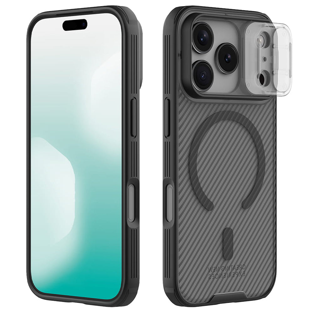 MagSafe ovitek za Apple iPhone 18 Pro / 17 Pro, Nillkin, CamShield Pro, Črno prozoren