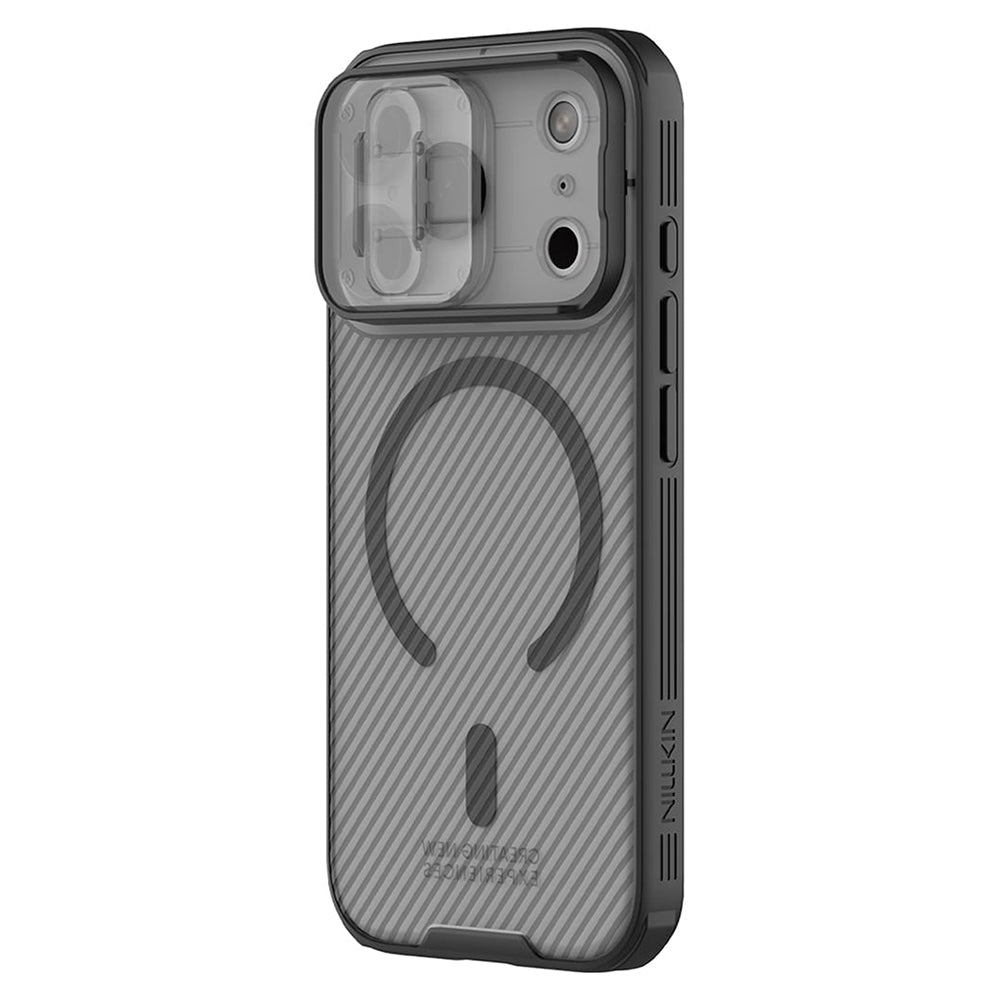 MagSafe ovitek za Apple iPhone 18 Pro / 17 Pro, Nillkin, CamShield Pro, Črno prozoren