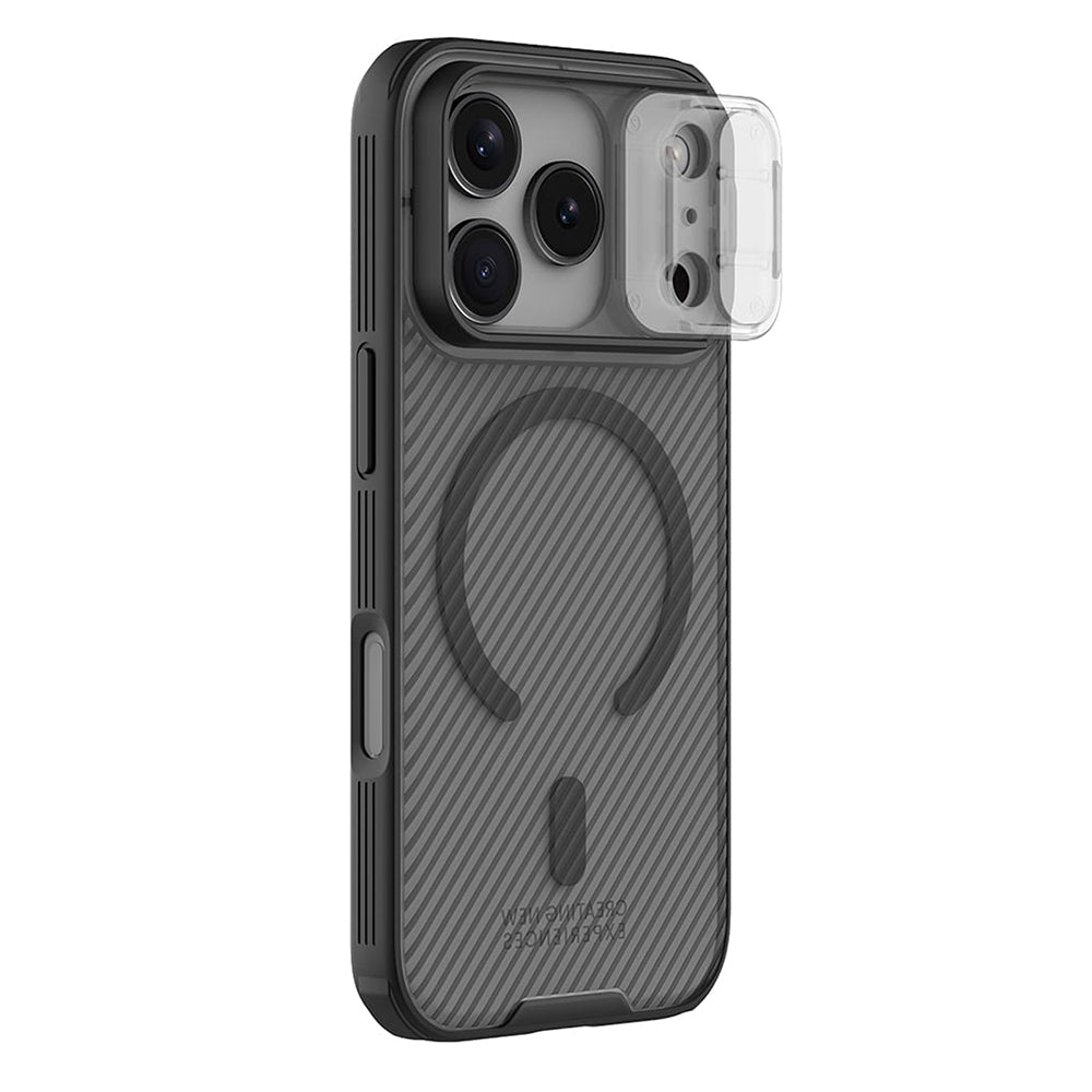 MagSafe ovitek za Apple iPhone 18 Pro / 17 Pro, Nillkin, CamShield Pro, Črno prozoren