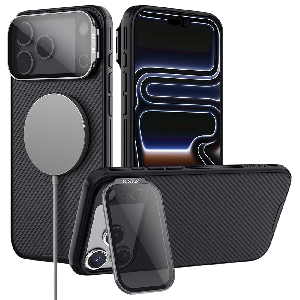 Ovitek MagSafe za Apple iPhone 18 Pro / 17 Pro, Nillkin, CamShield Prop, Črn
