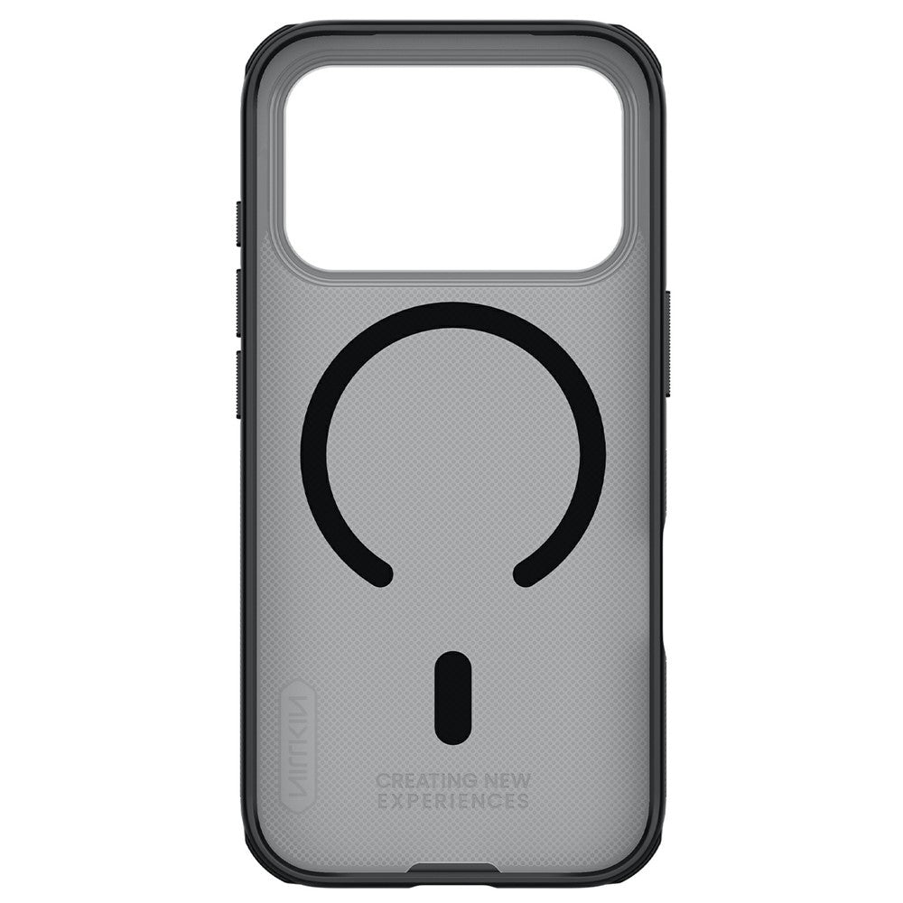 MagSafe Case for Apple iPhone 18 Pro / 17 Pro, Nillkin, Super Shield Pro, Black Satin Transparent