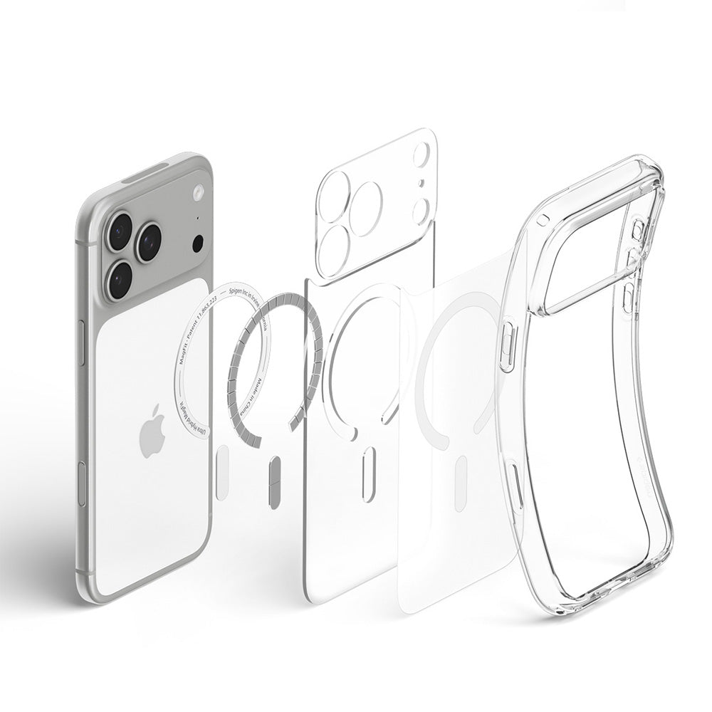 MagSafe ovitek za Apple iPhone 18 Pro / 17 Pro, Spigen, Ultra Hybrid, mat bela ACS12161