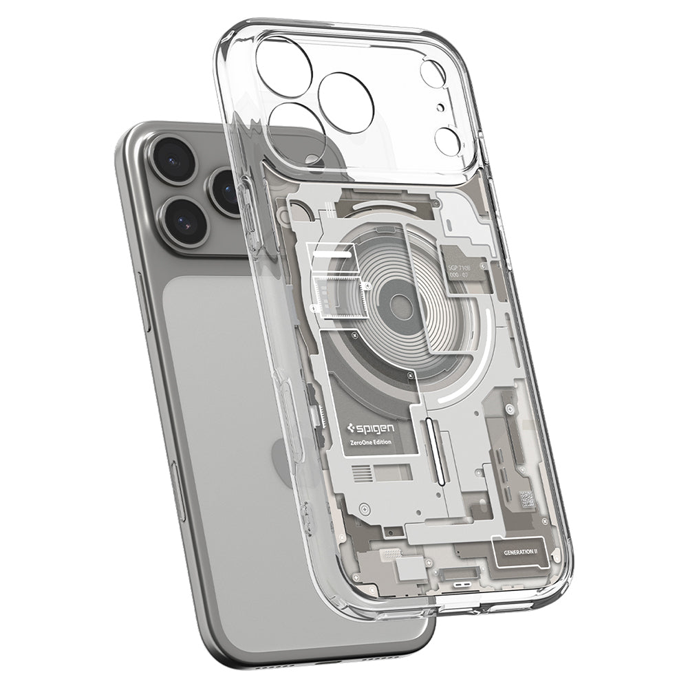 Ovitek MagSafe za Apple iPhone 18 Pro / 17 Pro, Spigen, Ultra Hybrid Zero One, bež ACS12164