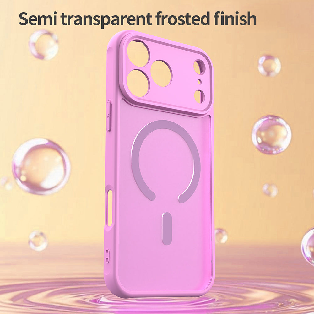 Ovitek MagSafe za Apple iPhone 18 Pro / 17 Pro, Techsuit, HaloFrost II, roza