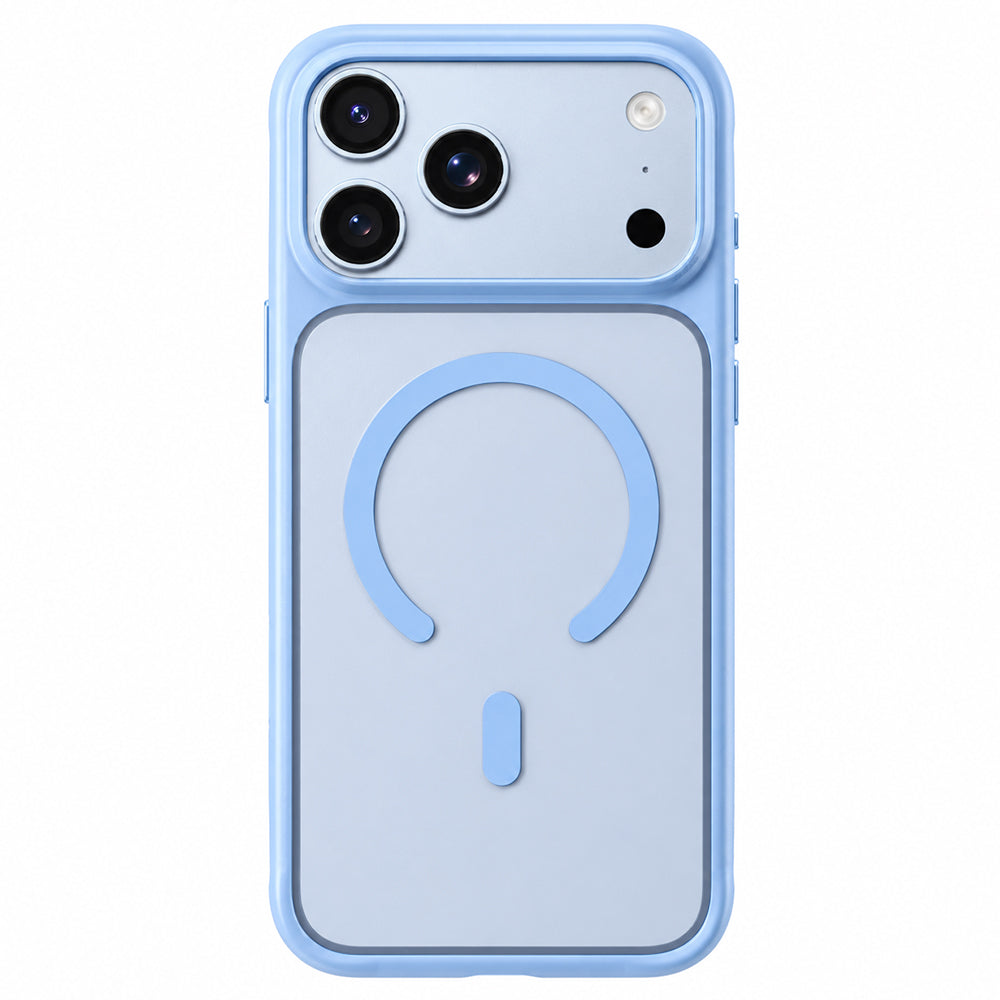 MagSafe ovitek za Apple iPhone 18 Pro Max / 17 Pro Max, Blueo, prijazen do kože, odporen proti padcem, satenasto moder
