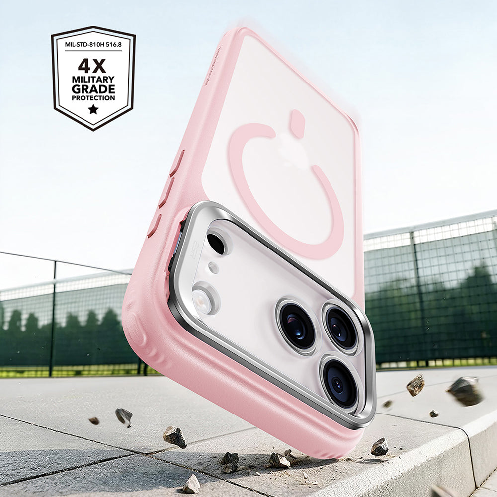 MagSafe ovitek za Apple iPhone 18 Pro Max / 17 Pro Max, ESR, Classic Hybrid Kickstand, Roza saten