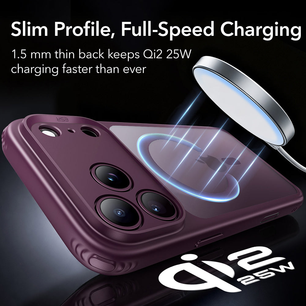 MagSafe ovitek za Apple iPhone 18 Pro Max / 17 Pro Max, ESR, Classic Hybrid, Temno bordo mat