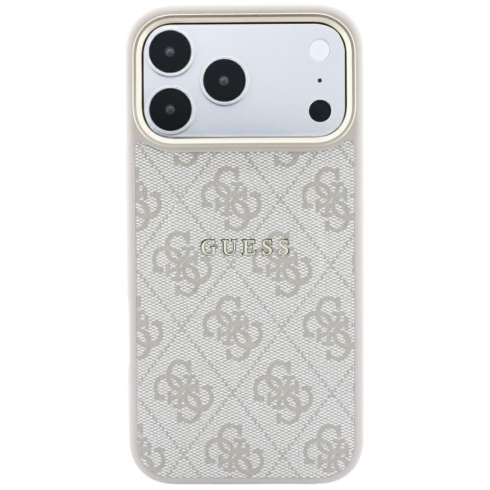 MagSafe ovitek za Apple iPhone 18 Pro Max / 17 Pro Max, Guess, 4G Relief Classic, Roza