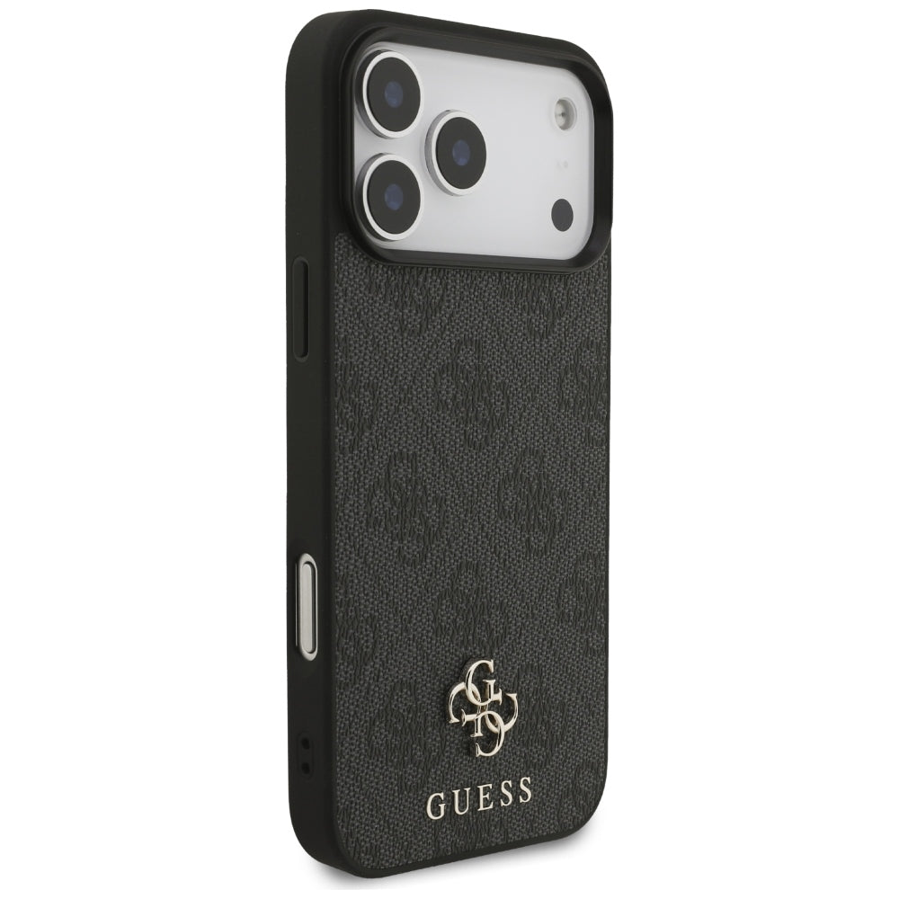 Ovitek MagSafe za Apple iPhone 18 Pro Max / 17 Pro Max, Guess, 4G Small and Classic, Črn