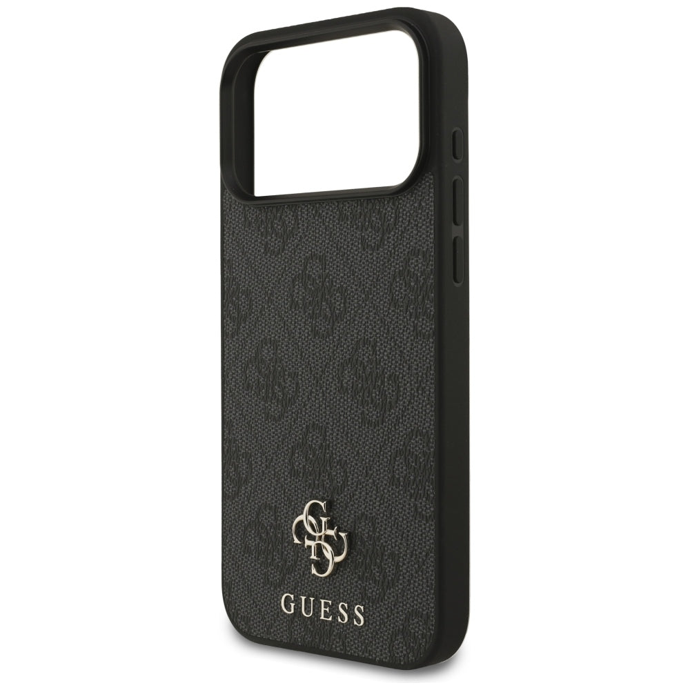 Ovitek MagSafe za Apple iPhone 18 Pro Max / 17 Pro Max, Guess, 4G Small and Classic, Črn