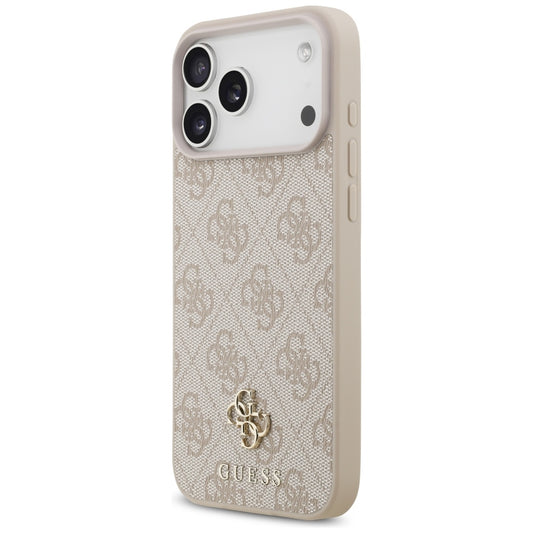 Ovitek MagSafe za Apple iPhone 18 Pro Max / 17 Pro Max, Guess, 4G Small and Classic, Roza