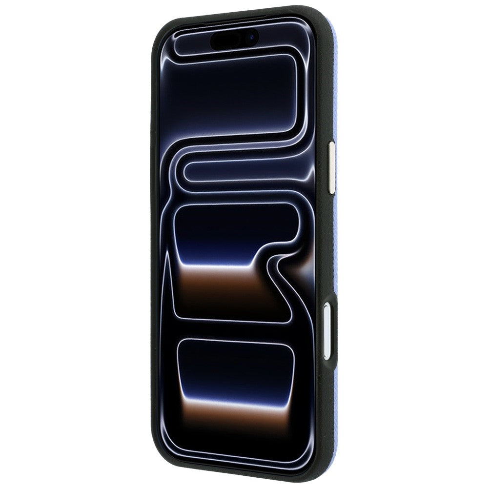 MagSafe Case for Apple iPhone 18 Pro Max / 17 Pro Max, Guess, Grained Round Strass Logo, Blue