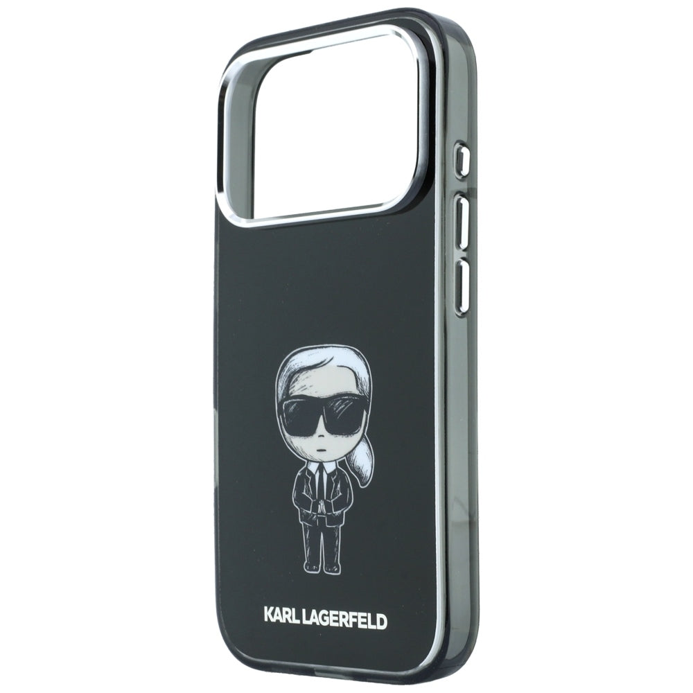 MagSafe Case for Apple iPhone 18 Pro Max / 17 Pro Max, Karl Lagerfeld, IML Ikonik Sketch Print, Black