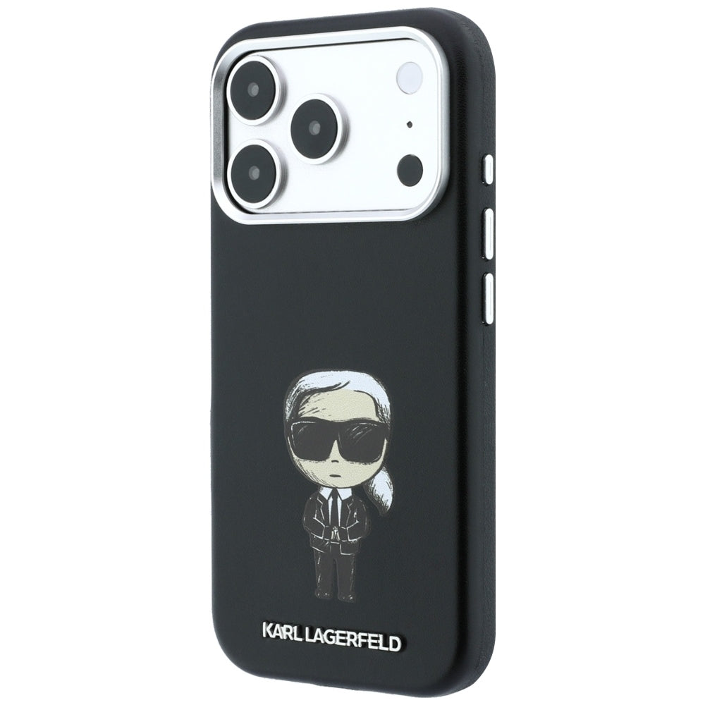 MagSafe ovitek za Apple iPhone 18 Pro Max / 17 Pro Max, Karl Lagerfeld, Ikonik Sketch, Črn