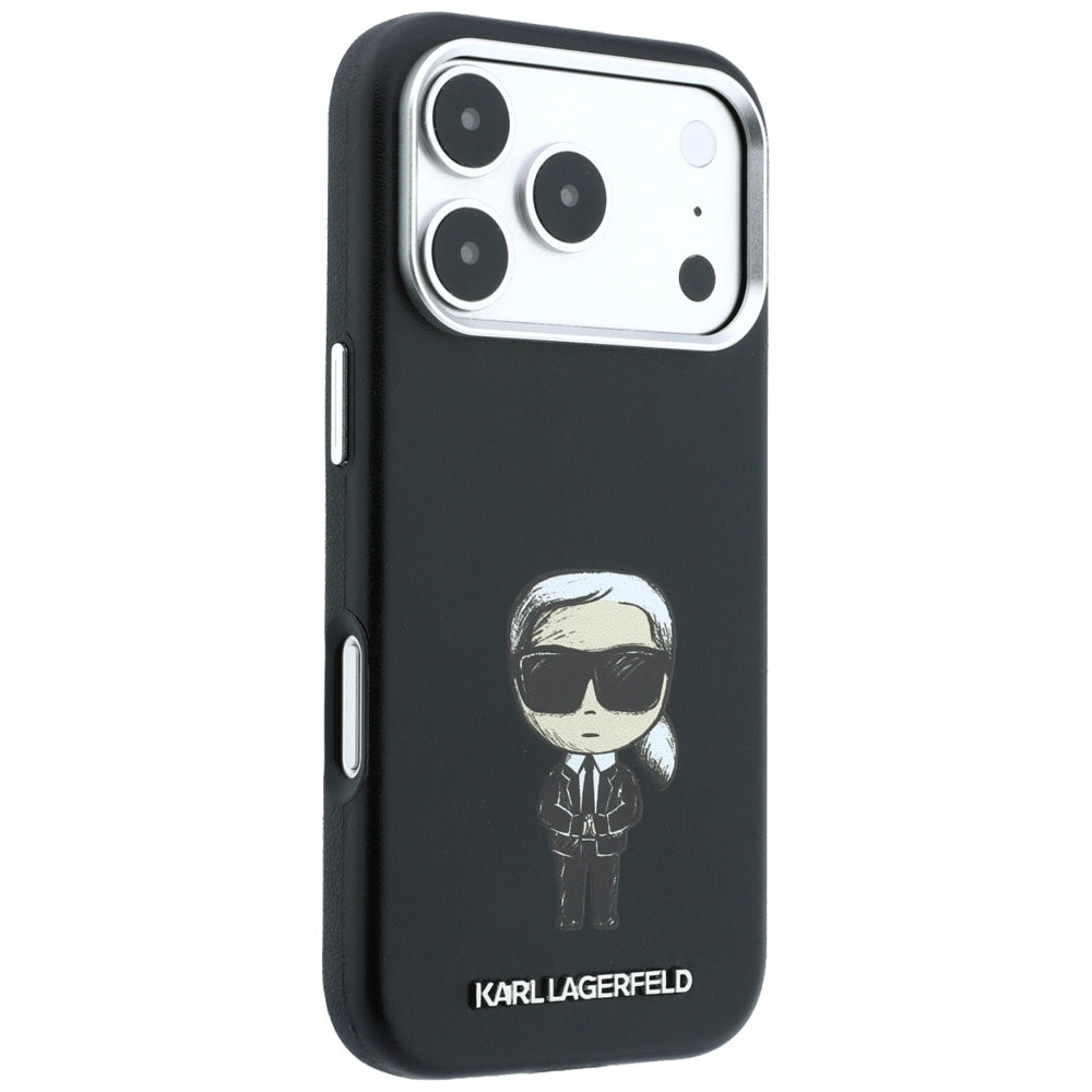 MagSafe ovitek za Apple iPhone 18 Pro Max / 17 Pro Max, Karl Lagerfeld, Ikonik Sketch, Črn