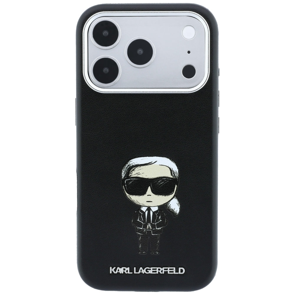 MagSafe ovitek za Apple iPhone 18 Pro Max / 17 Pro Max, Karl Lagerfeld, Ikonik Sketch, Črn