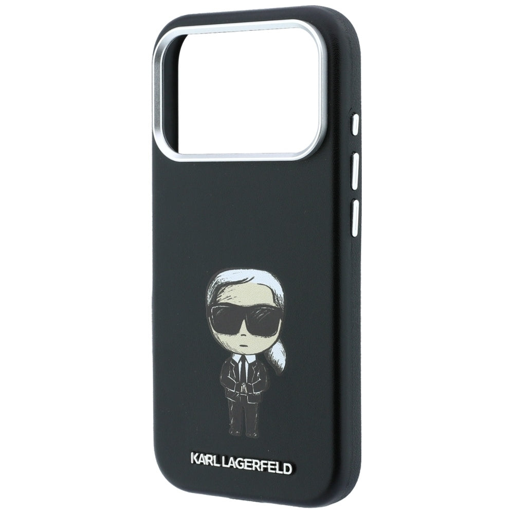 MagSafe ovitek za Apple iPhone 18 Pro Max / 17 Pro Max, Karl Lagerfeld, Ikonik Sketch, Črn