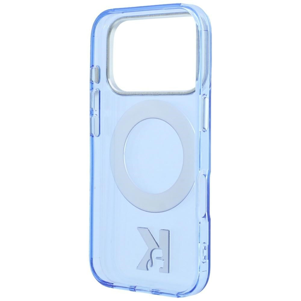 MagSafe ovitek za Apple iPhone 18 Pro Max / 17 Pro Max, Karl Lagerfeld, IML Ring Stand Kameo Metal, Modra
