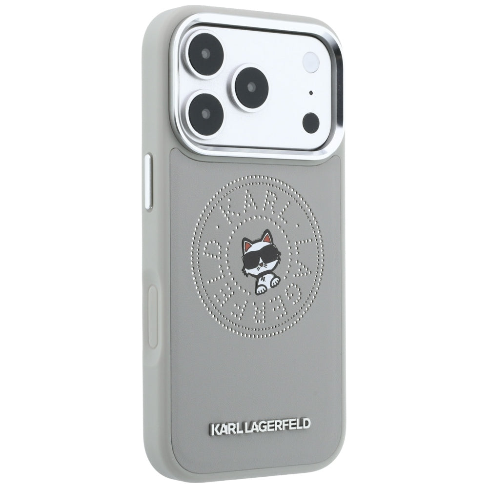 MagSafe ovitek za Apple iPhone 18 Pro Max / 17 Pro Max, Karl Lagerfeld, Point and Choupette Sketch, Siva
