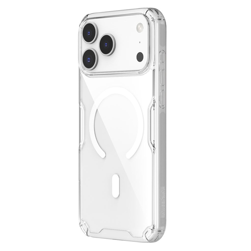 MagSafe ovitek za Apple iPhone 18 Pro Max / 17 Pro Max, Nillkin, Nature Pro, Bela