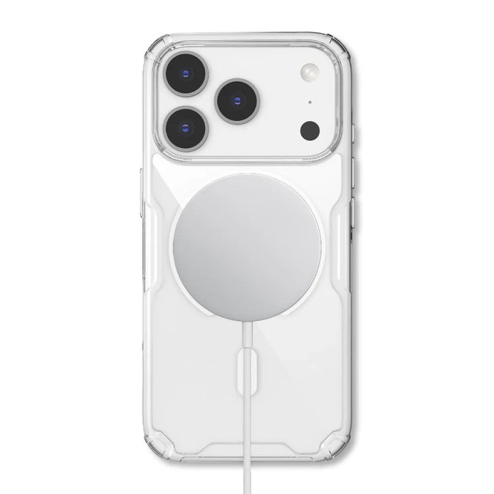 MagSafe ovitek za Apple iPhone 18 Pro Max / 17 Pro Max, Nillkin, Nature Pro, Bela