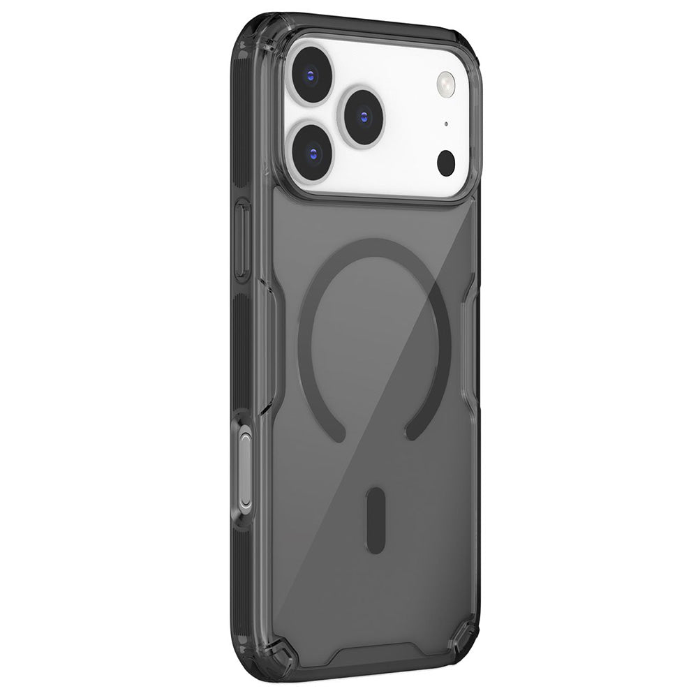 MagSafe ovitek za Apple iPhone 18 Pro Max / 17 Pro Max, Nillkin, Nature Pro, Črno prozoren