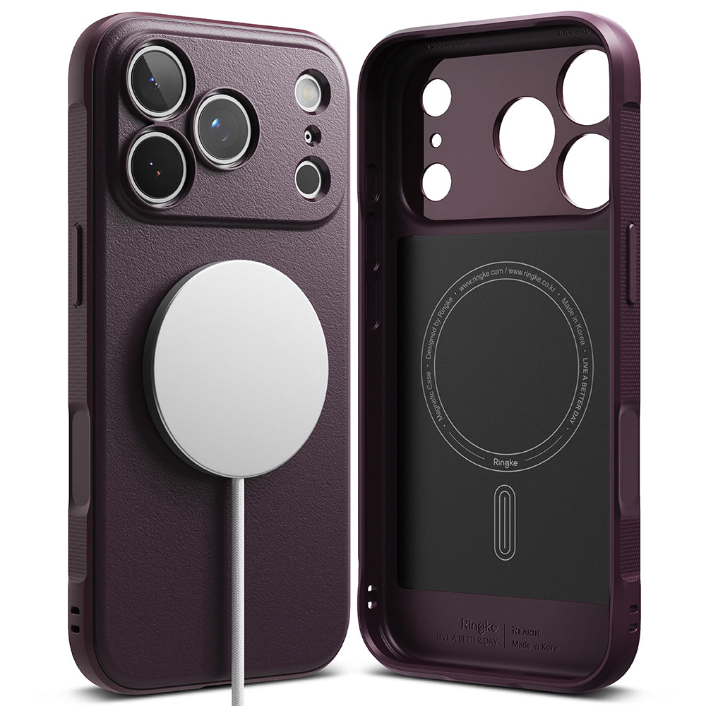 MagSafe ovitek za Apple iPhone 18 Pro Max / 17 Pro Max, Ringke, Onyx, temno bordo rdeča