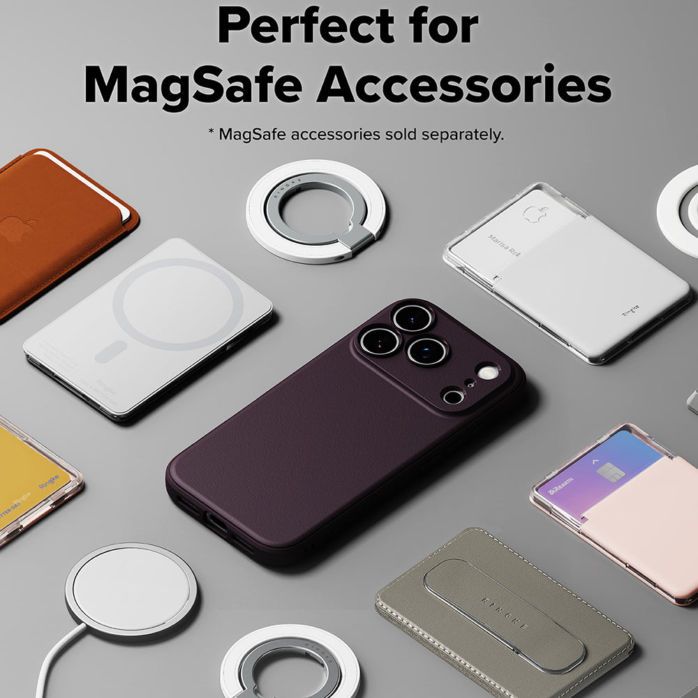 MagSafe ovitek za Apple iPhone 18 Pro Max / 17 Pro Max, Ringke, Onyx, temno bordo rdeča