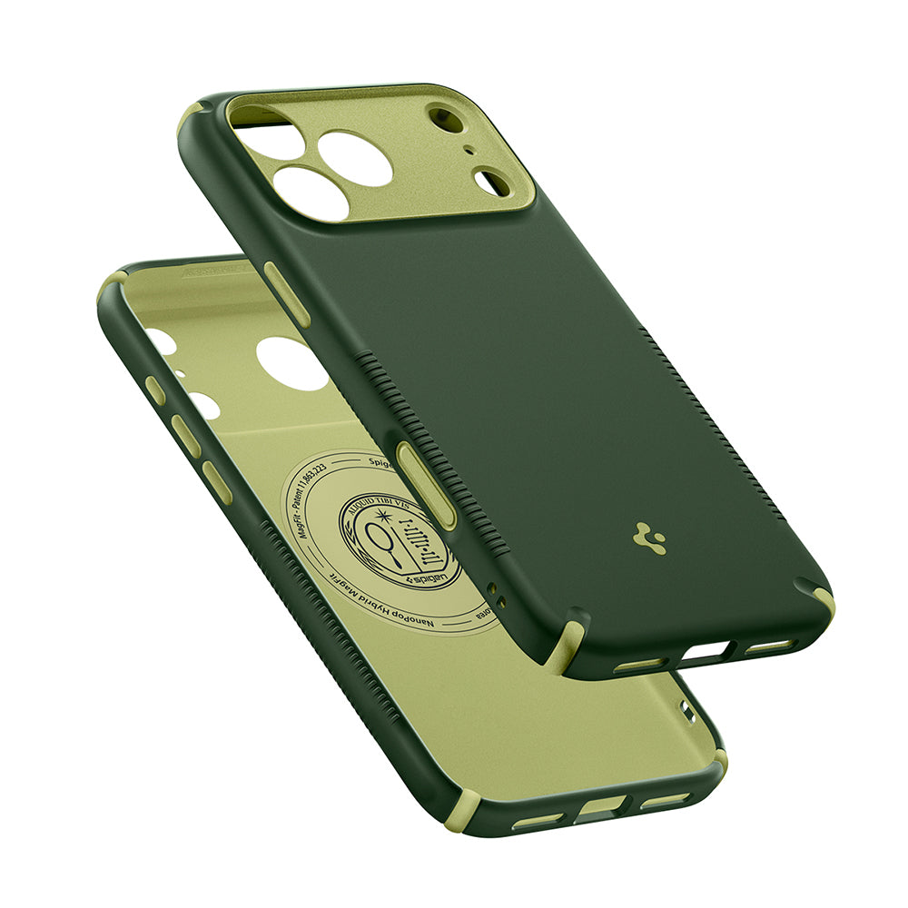 MagSafe ovitek za Apple iPhone 18 Pro Max / 17 Pro Max, Spigen, Caseology Nano Pop Hybrid, Zelen ACS12139