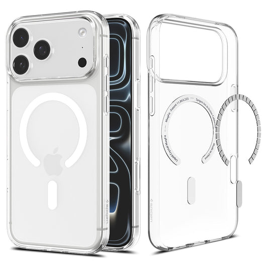 MagSafe ovitek za Apple iPhone 18 Pro Max / 17 Pro Max, Spigen, Liquid Crystal, prozoren bel ACS12143