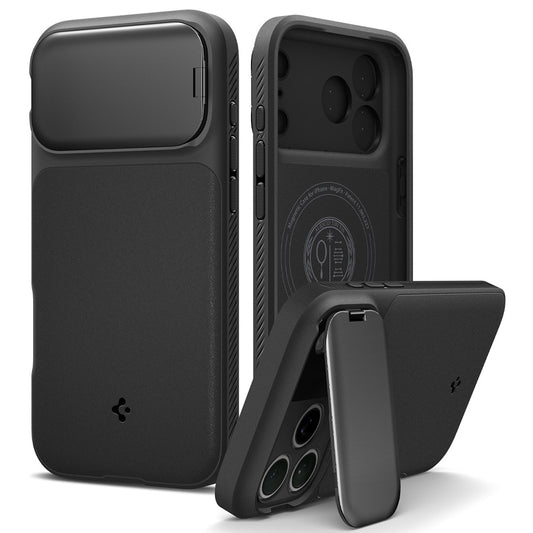 Ovitek MagSafe za Apple iPhone 18 Pro Max / 17 Pro Max, Spigen, Optik Armor, Črn ACS09900